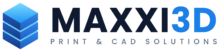 Logo Maxxi3D – druk 3D i skanowanie 3D